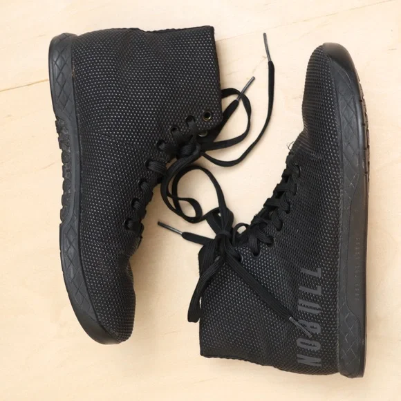 NOBULL Outwork High Top Sneakers Black (7M/8.5W) - Picture 2 of 7